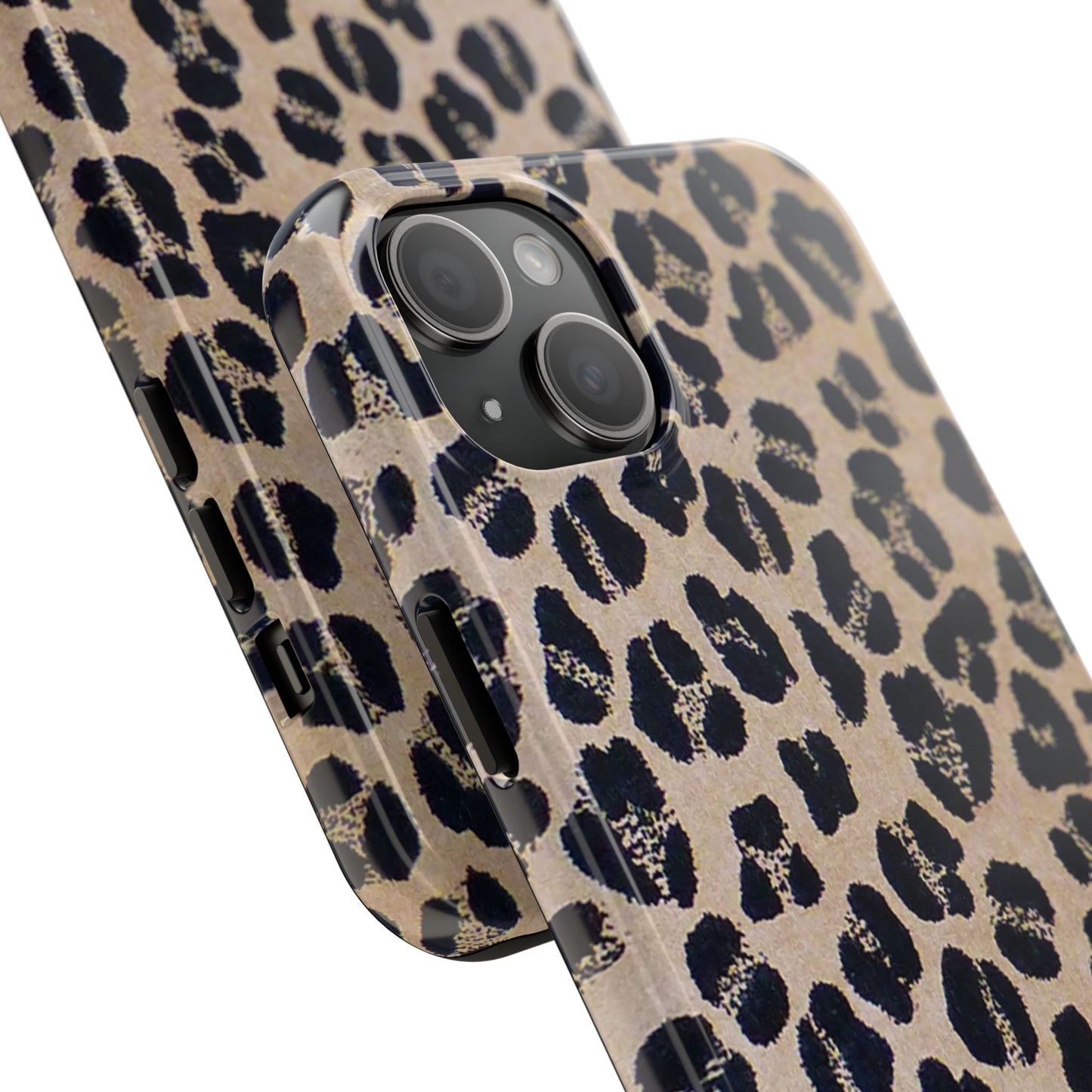 Black and Brown Mobile Cover, Leopard Print, Stylish Mobile Case, Accessories