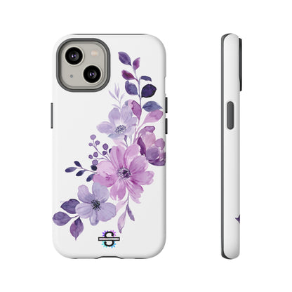 Limited Edition Floral Purple Phone Case | Prosperity Subliminals | Protective Hard Cover | Exclusive Collector's item