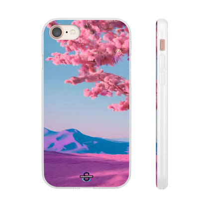 Flexi Pink landscape cherry blossom Phone case | Mobile cover