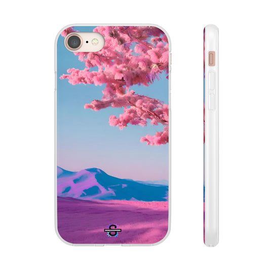 Flexi Pink landscape cherry blossom Phone case | Mobile cover