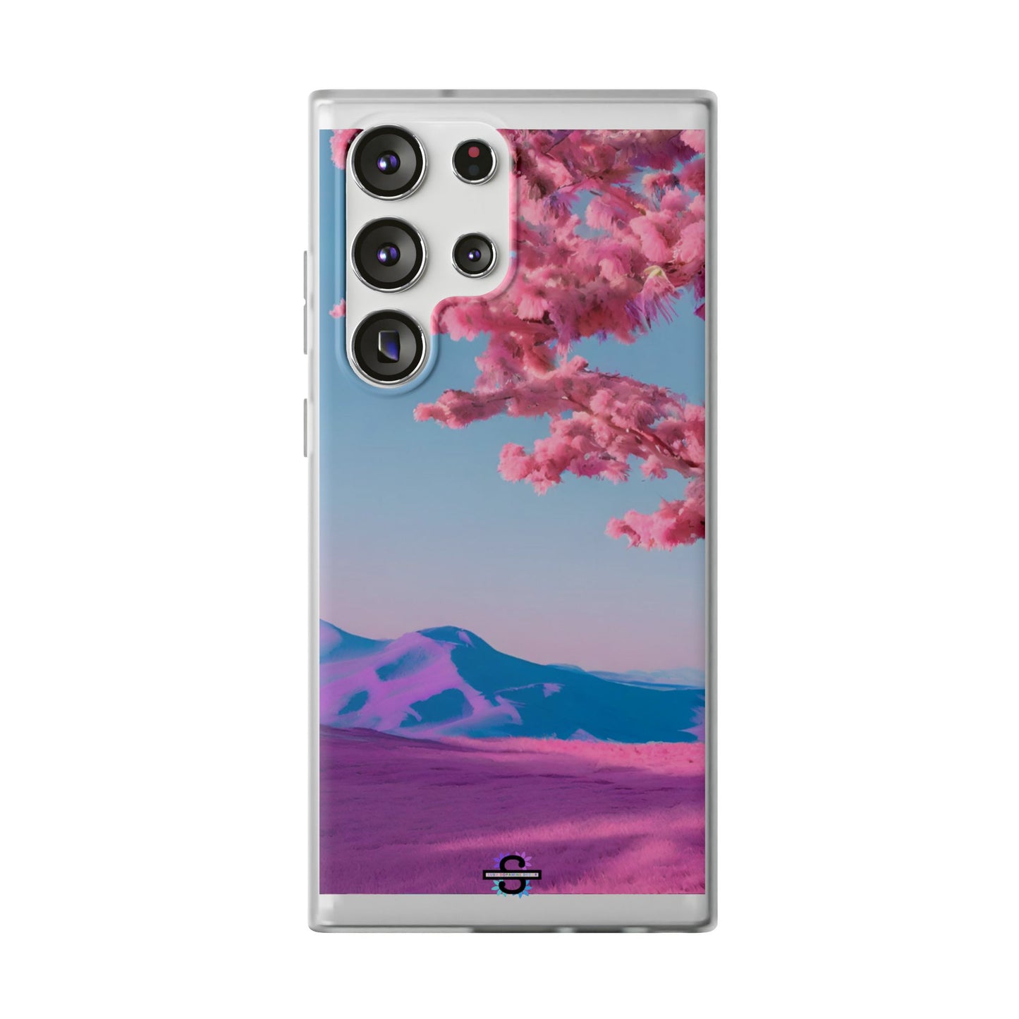 Flexi Pink landscape cherry blossom Phone case | Mobile cover