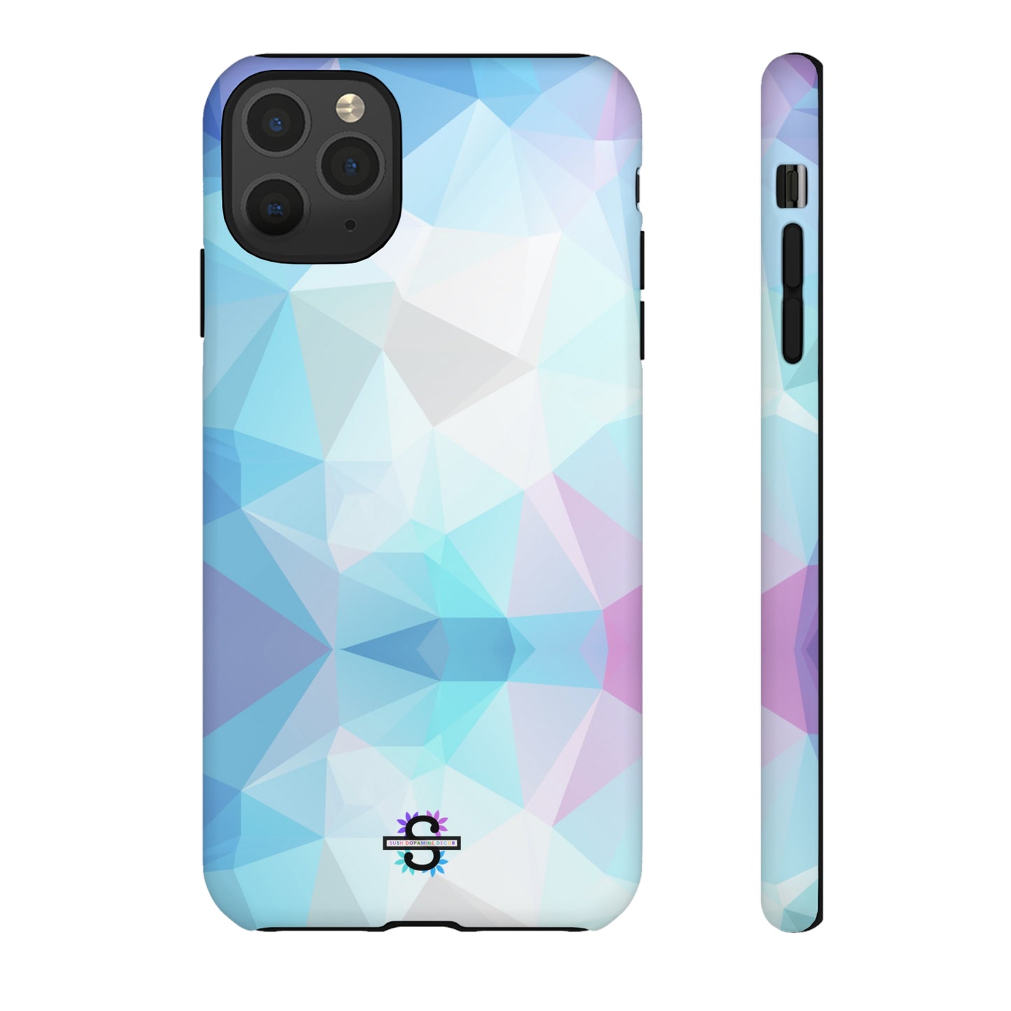 Geometric Blue Phone Cover