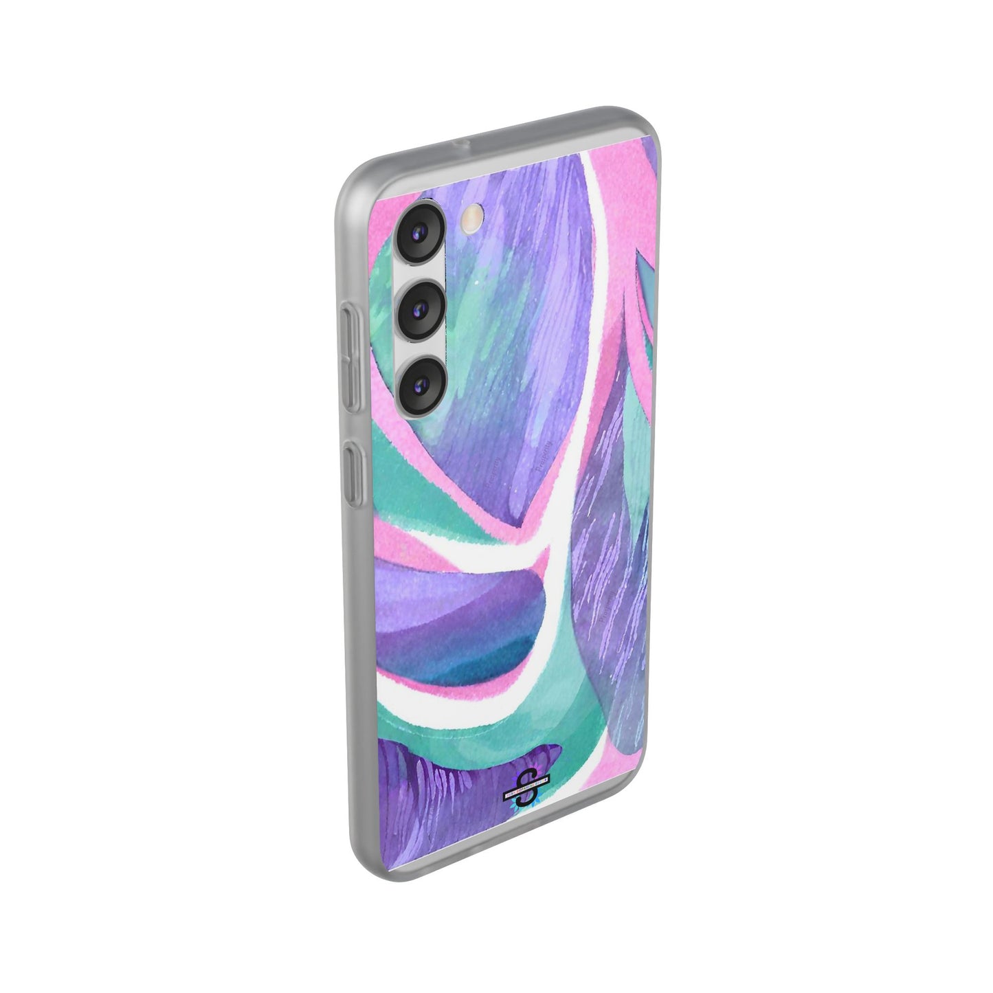 Subliminals for Prosperity | Purple Blue Green Pattern Phone cover | World's first Subliminals Brand | Sush Dopamine Decor