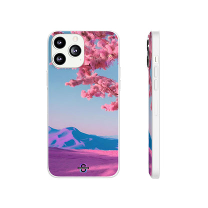 Flexi Pink landscape cherry blossom Phone case | Mobile cover