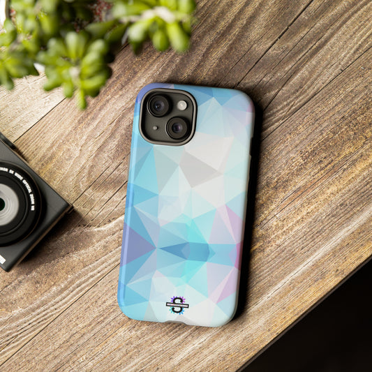 Geometric Blue Phone Cover