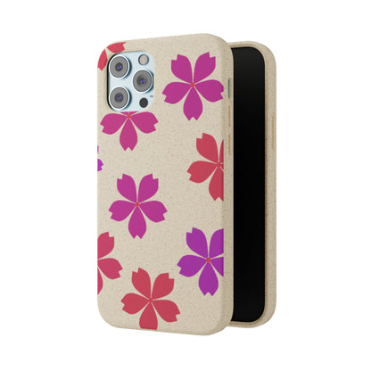 Eco friendly Red floral Phone case