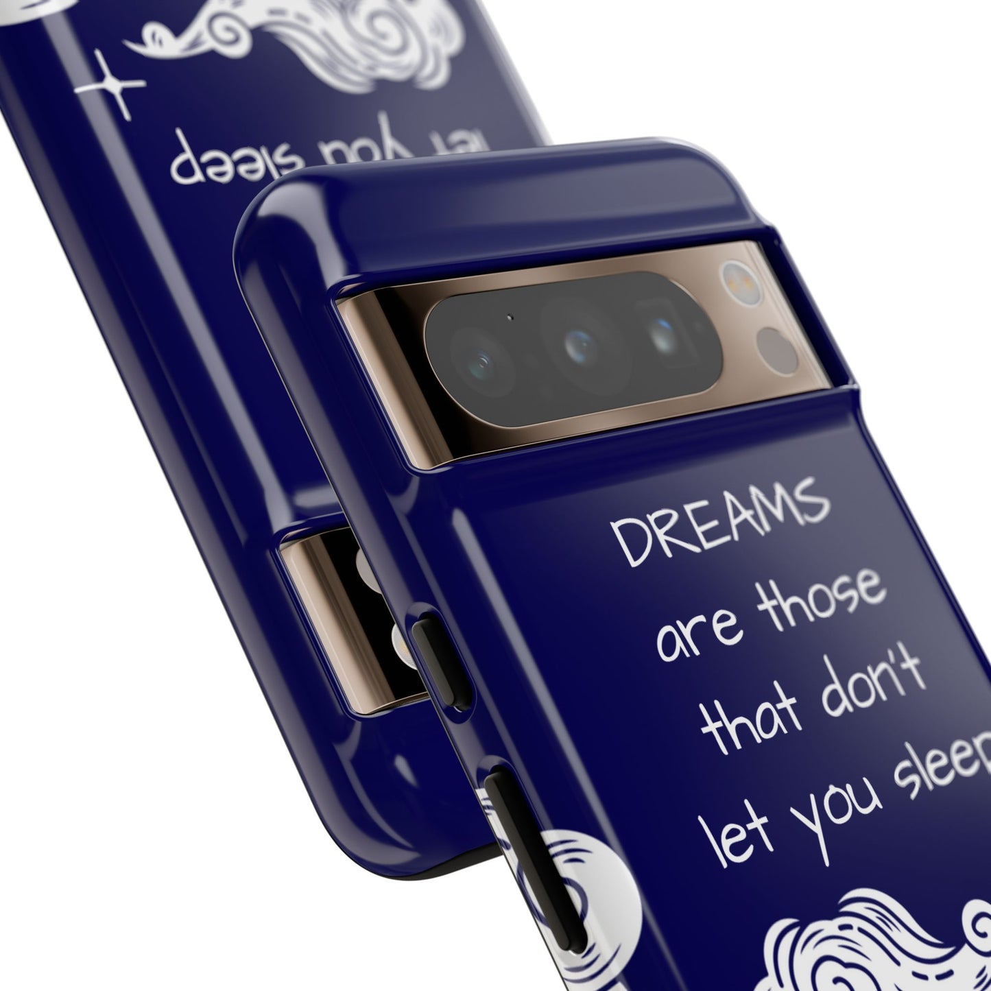 Limited Edition | Royal Blue Phone Case with Motivational Quote – Cloud Design Slim Protective Cover with Dual Layer Protection | Success Subliminals | Motivational Quote