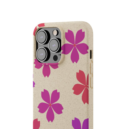 Eco friendly Red floral Phone case
