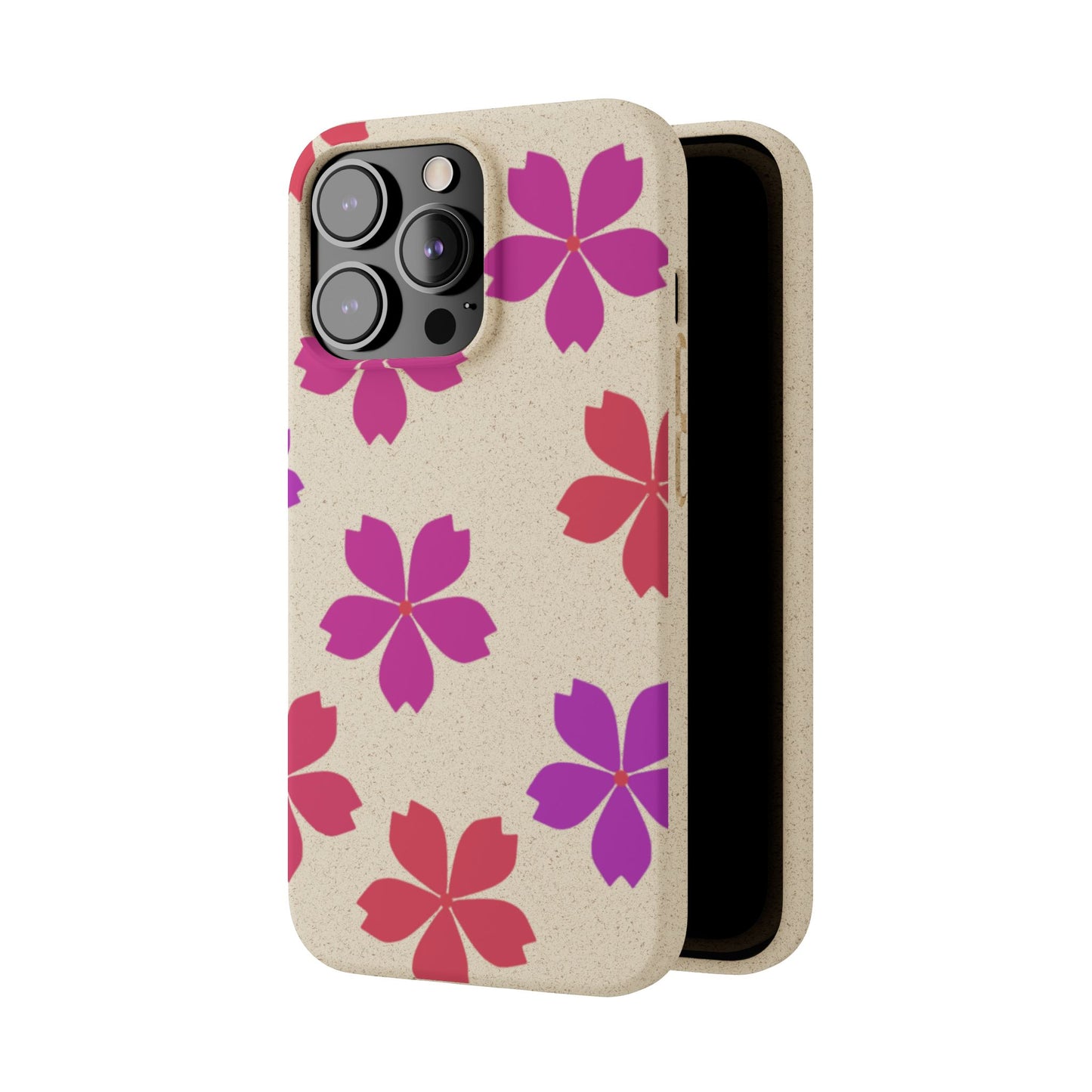 Eco friendly Red floral Phone case