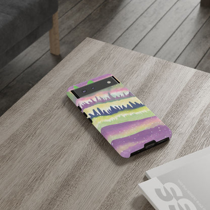 Limited Edition | Subliminals for good grades | Beautiful Abstract Landscape Phone Case – Nature Design Mobile Cover with Dual Protection