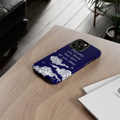 Limited Edition | Royal Blue Phone Case with Motivational Quote – Cloud Design Slim Protective Cover with Dual Layer Protection | Success Subliminals | Motivational Quote