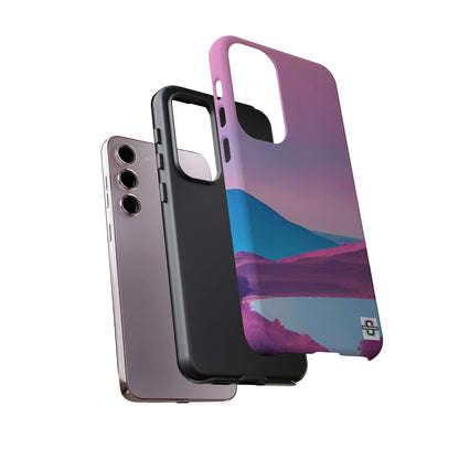 Pink Blue landscape design Phone cover | Mobile case