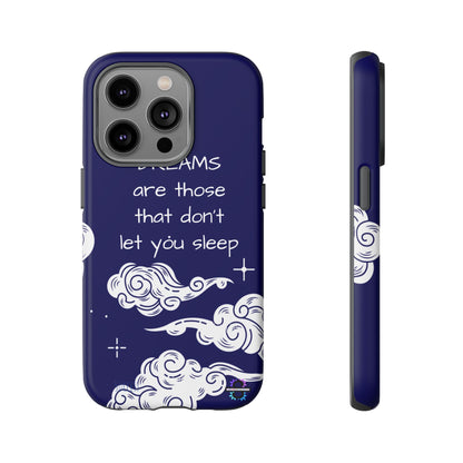 Limited Edition | Royal Blue Phone Case with Motivational Quote – Cloud Design Slim Protective Cover with Dual Layer Protection | Success Subliminals | Motivational Quote
