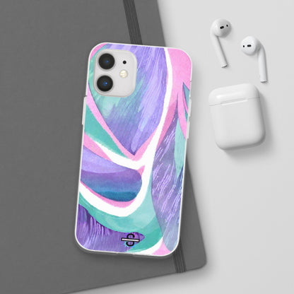 Subliminals for Prosperity | Purple Blue Green Pattern Phone cover | World's first Subliminals Brand | Sush Dopamine Decor