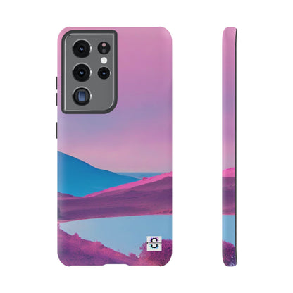 Pink Blue landscape design Phone cover | Mobile case