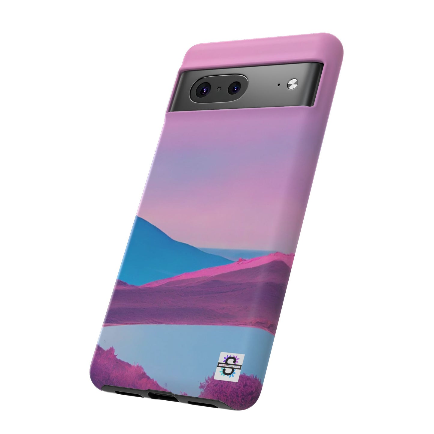 Pink Blue landscape design Phone cover | Mobile case