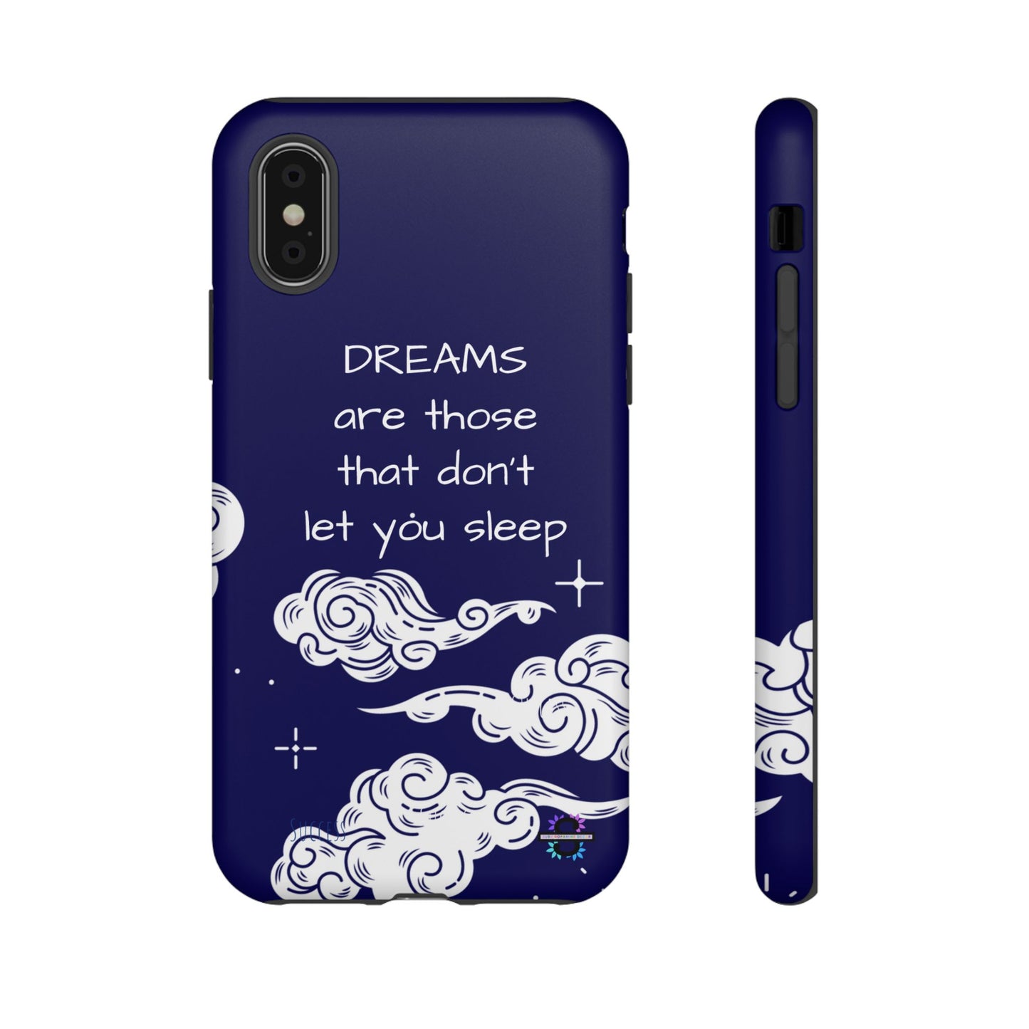 Limited Edition | Royal Blue Phone Case with Motivational Quote – Cloud Design Slim Protective Cover with Dual Layer Protection | Success Subliminals | Motivational Quote