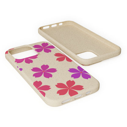 Eco friendly Red floral Phone case