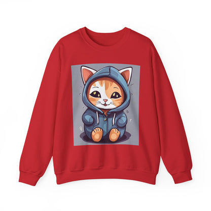 🐾 Cute Cat Hoodie Crewneck Sweatshirt | Unconditional Love Subliminals | Manifestation Apparel