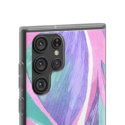 Subliminals for Prosperity | Purple Blue Green Pattern Phone cover | World's first Subliminals Brand | Sush Dopamine Decor