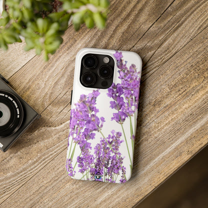 Purple Lavender print cute Phone Cover, Mobile case, iPhone 7 to iPhone15 AvailableSush Dopamine Decor