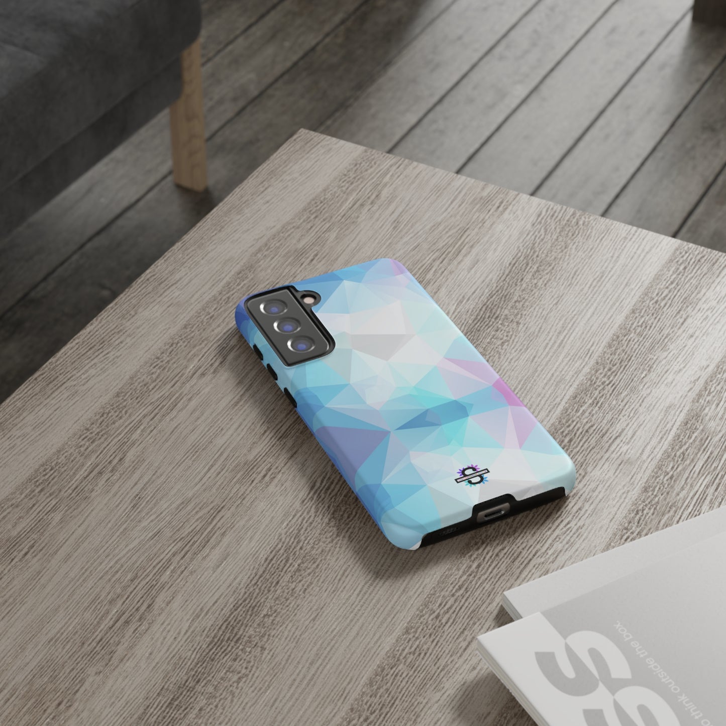 Geometric Blue Phone Cover