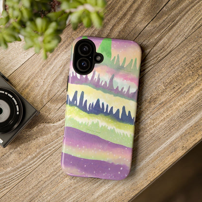 Limited Edition | Subliminals for good grades | Beautiful Abstract Landscape Phone Case – Nature Design Mobile Cover with Dual Protection