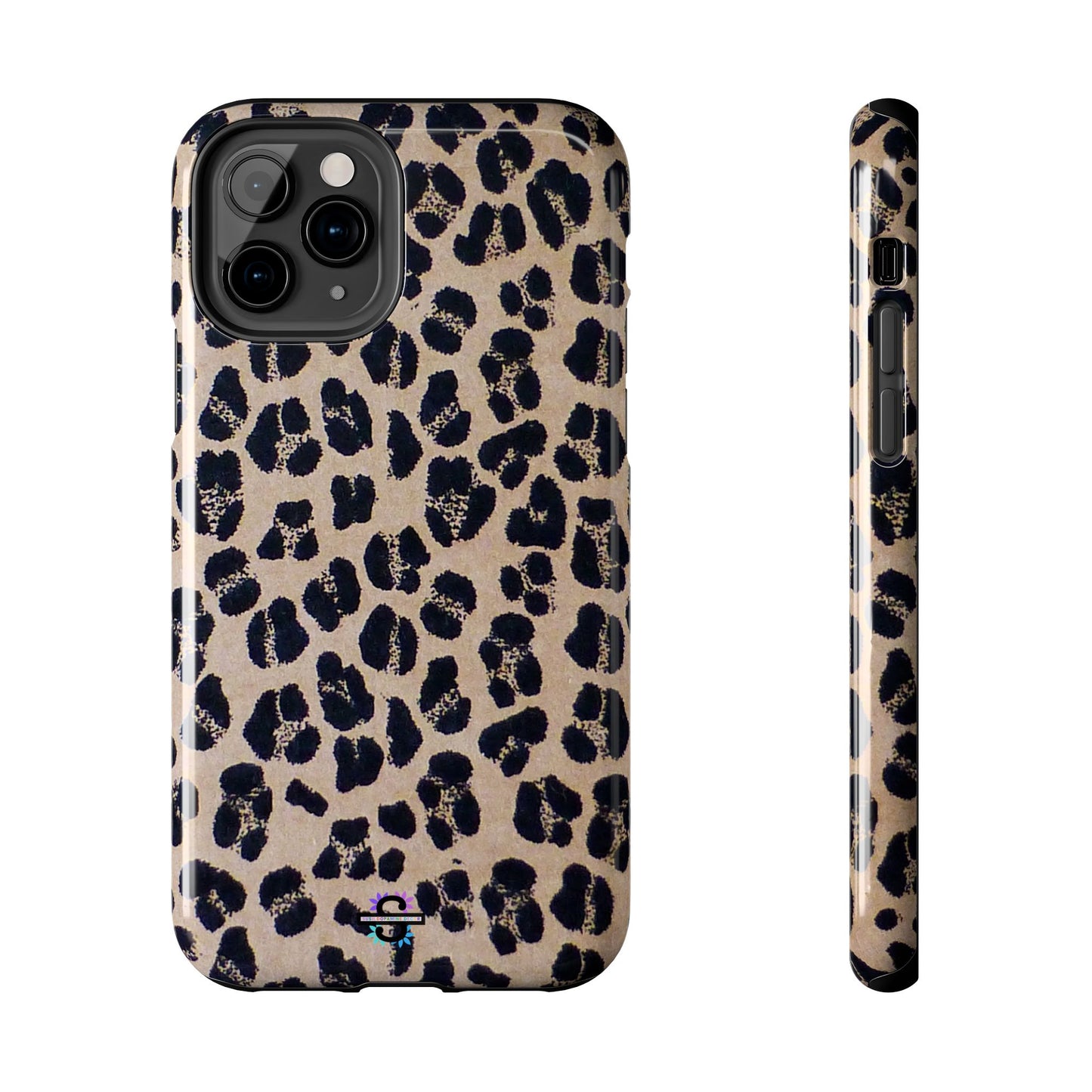 Black and Brown Mobile Cover, Leopard Print, Stylish Mobile Case, Accessories