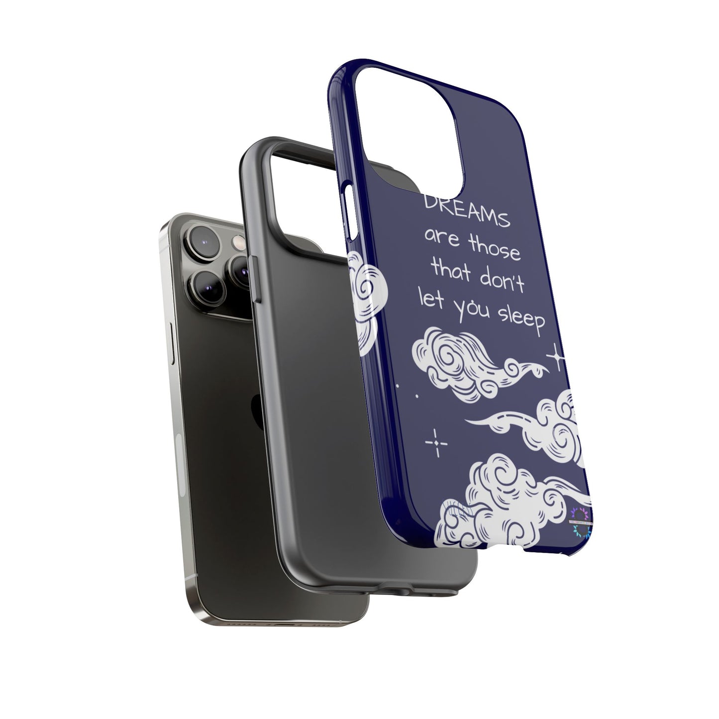 Limited Edition | Royal Blue Phone Case with Motivational Quote – Cloud Design Slim Protective Cover with Dual Layer Protection | Success Subliminals | Motivational Quote