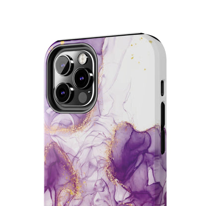 Purple White gold marble Tough Phone Case | Mobile cover