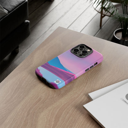 Pink Blue landscape design Phone cover | Mobile case