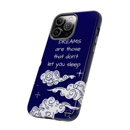 Limited Edition | Royal Blue Phone Case with Motivational Quote – Cloud Design Slim Protective Cover with Dual Layer Protection | Success Subliminals | Motivational Quote
