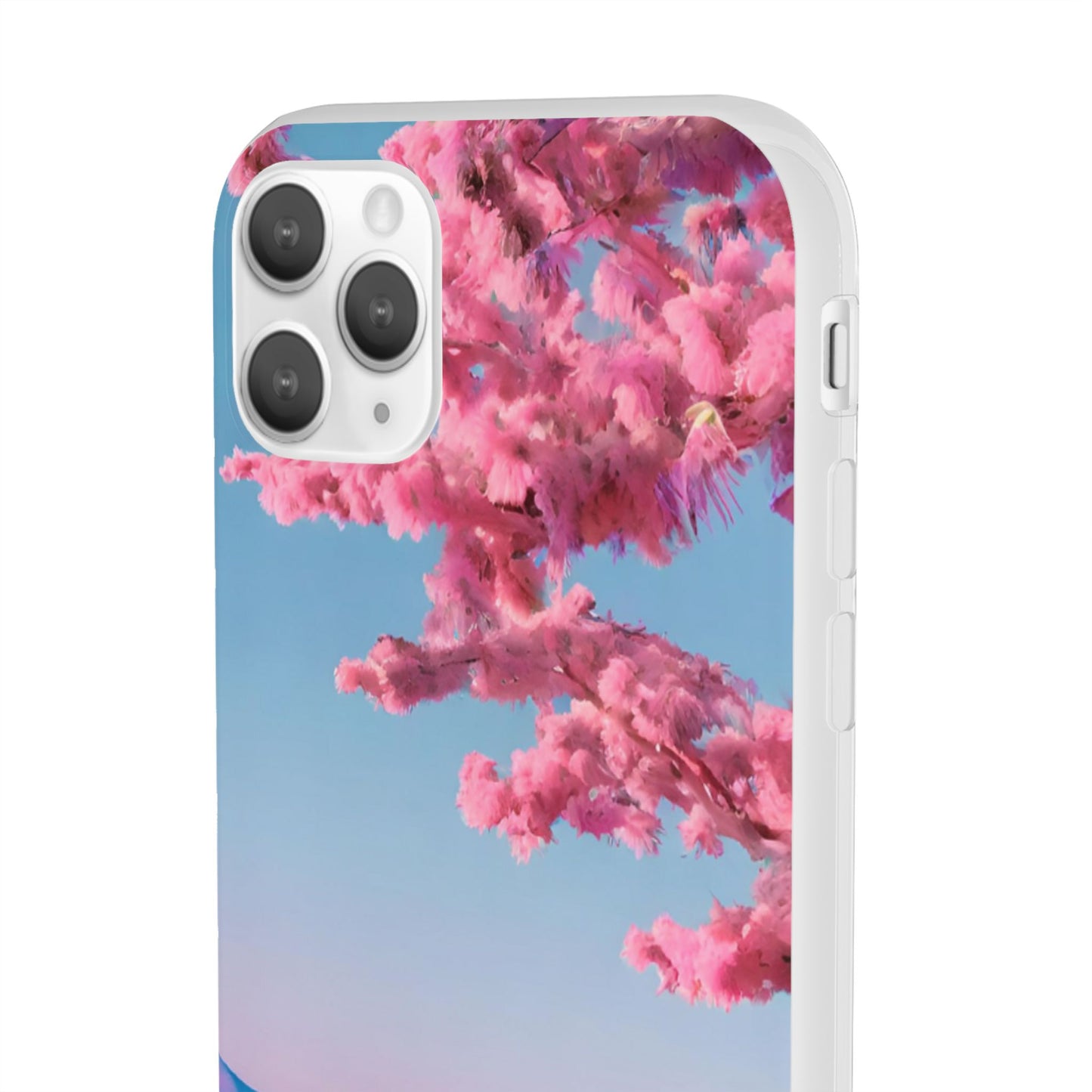 Flexi Pink landscape cherry blossom Phone case | Mobile cover