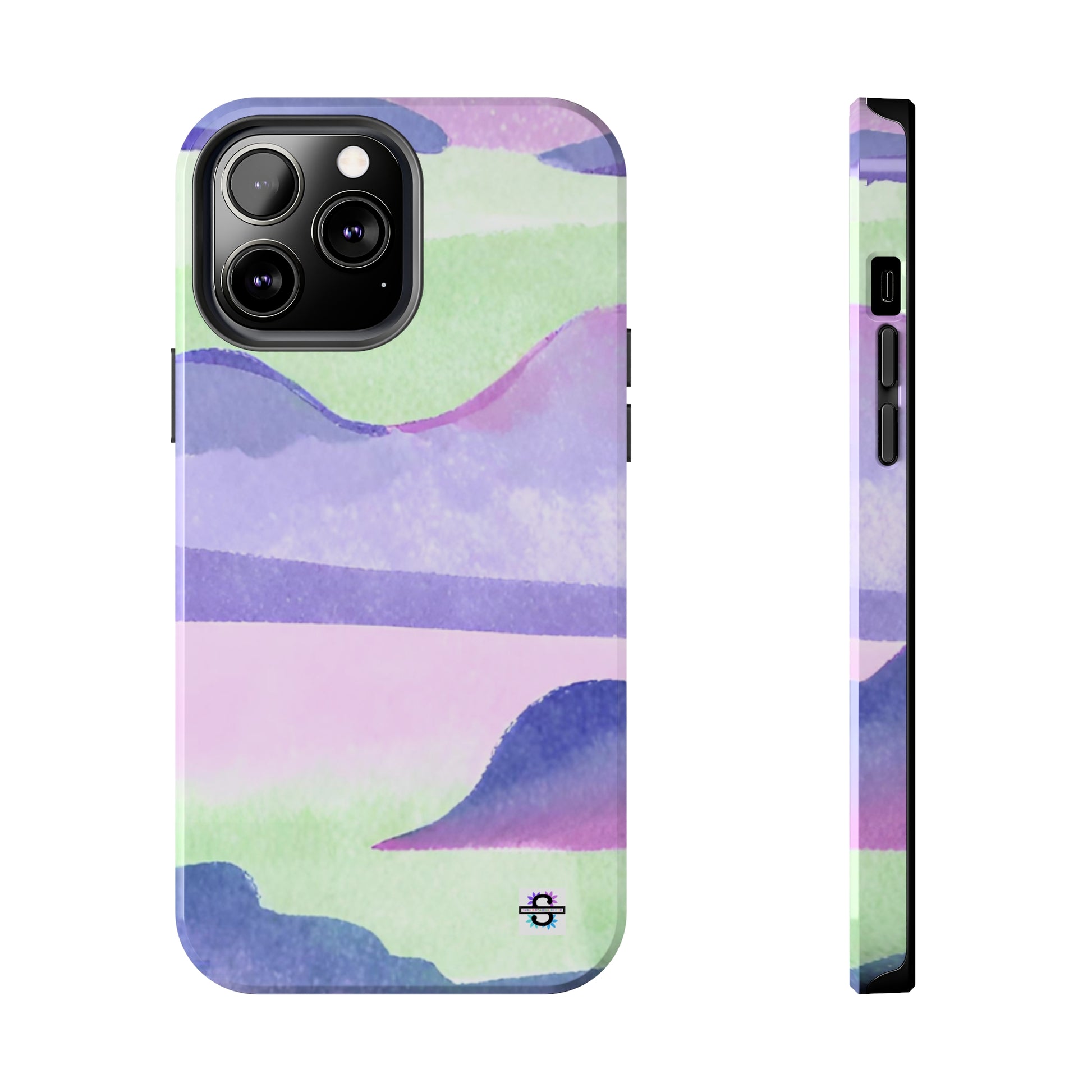 Vibrant Defenders: Amazing Pink Green Purple Blue Tough Phone Case | Mobile coversSush Dopamine Decor