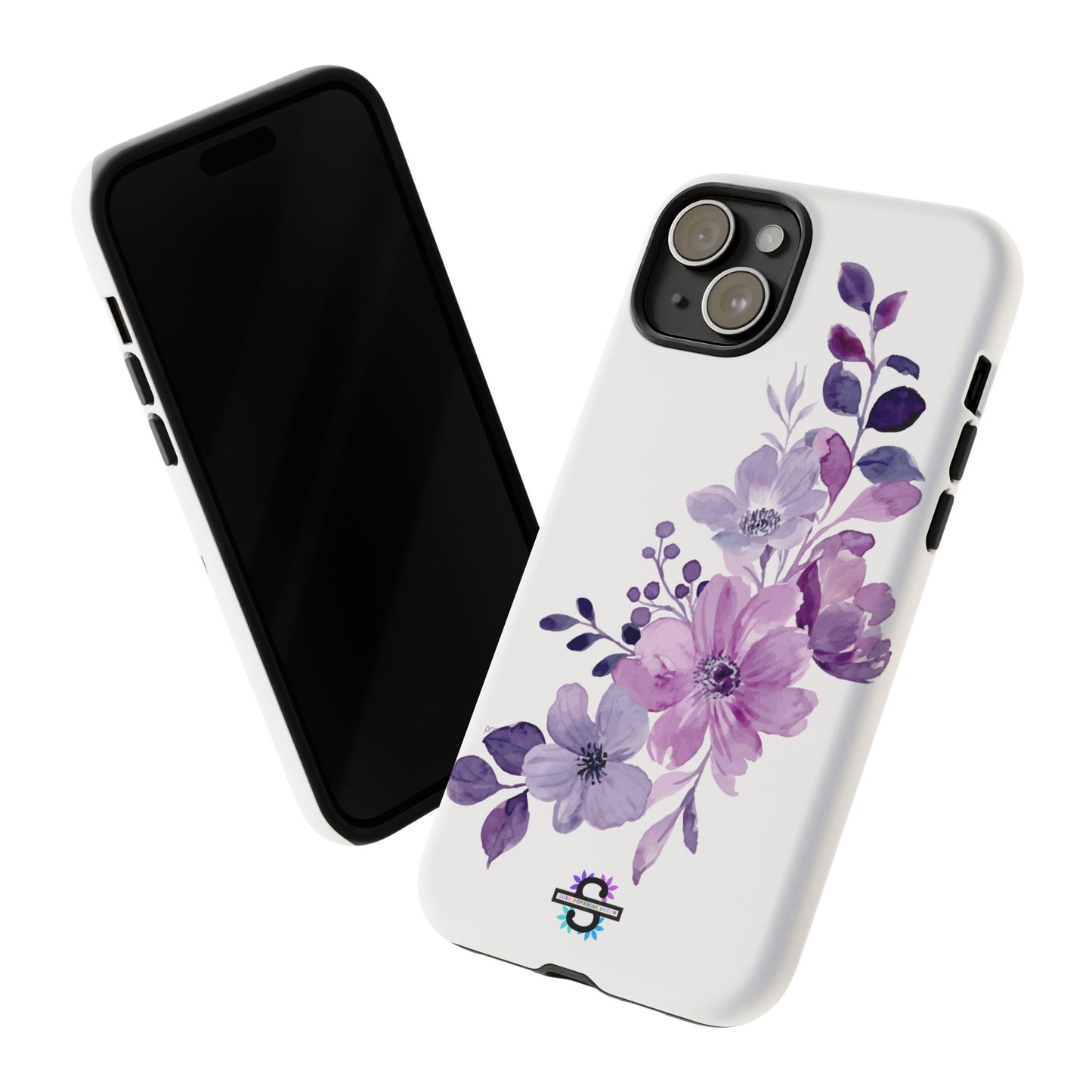 Limited Edition Floral Purple Phone Case | Prosperity Subliminals | Protective Hard Cover | Exclusive Collector's item