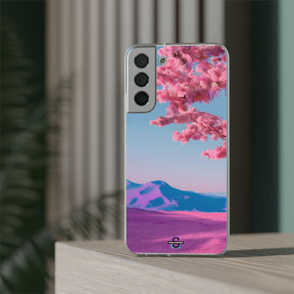 Flexi Pink landscape cherry blossom Phone case | Mobile cover