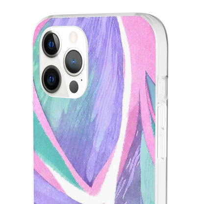 Subliminals for Prosperity | Purple Blue Green Pattern Phone cover | World's first Subliminals Brand | Sush Dopamine Decor