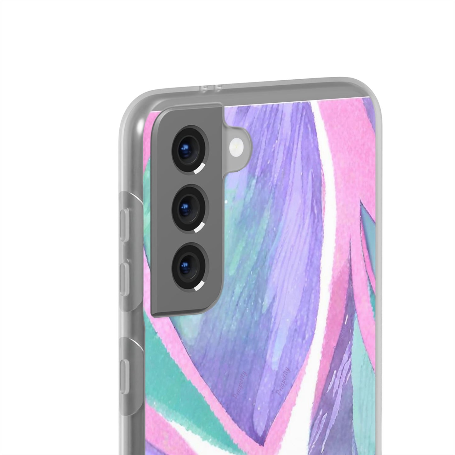 Subliminals for Prosperity | Purple Blue Green Pattern Phone cover | World's first Subliminals Brand | Sush Dopamine Decor