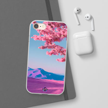 Flexi Pink landscape cherry blossom Phone case | Mobile cover