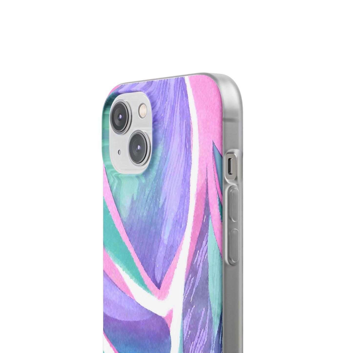 Subliminals for Prosperity | Purple Blue Green Pattern Phone cover | World's first Subliminals Brand | Sush Dopamine Decor