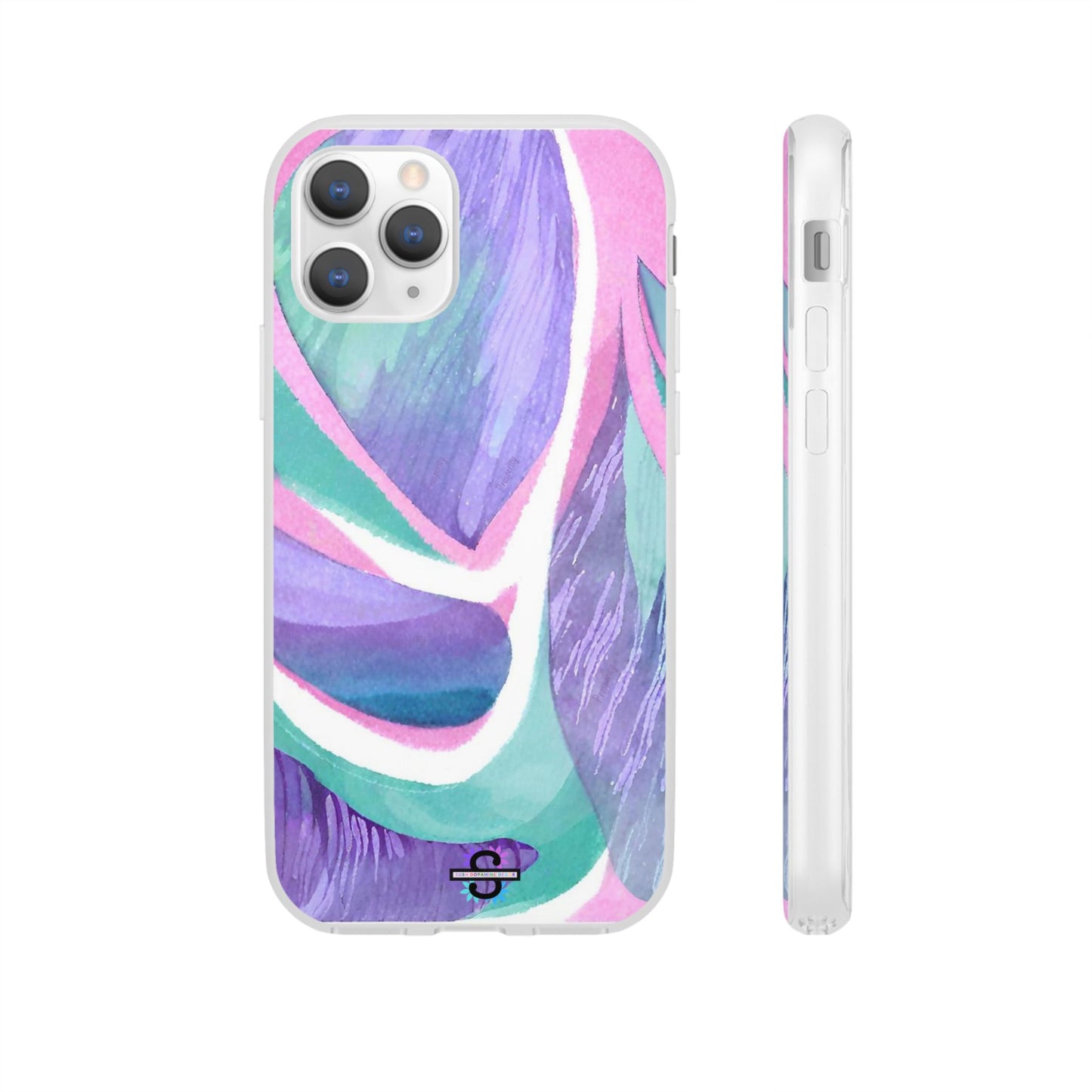Subliminals for Prosperity | Purple Blue Green Pattern Phone cover | World's first Subliminals Brand | Sush Dopamine Decor