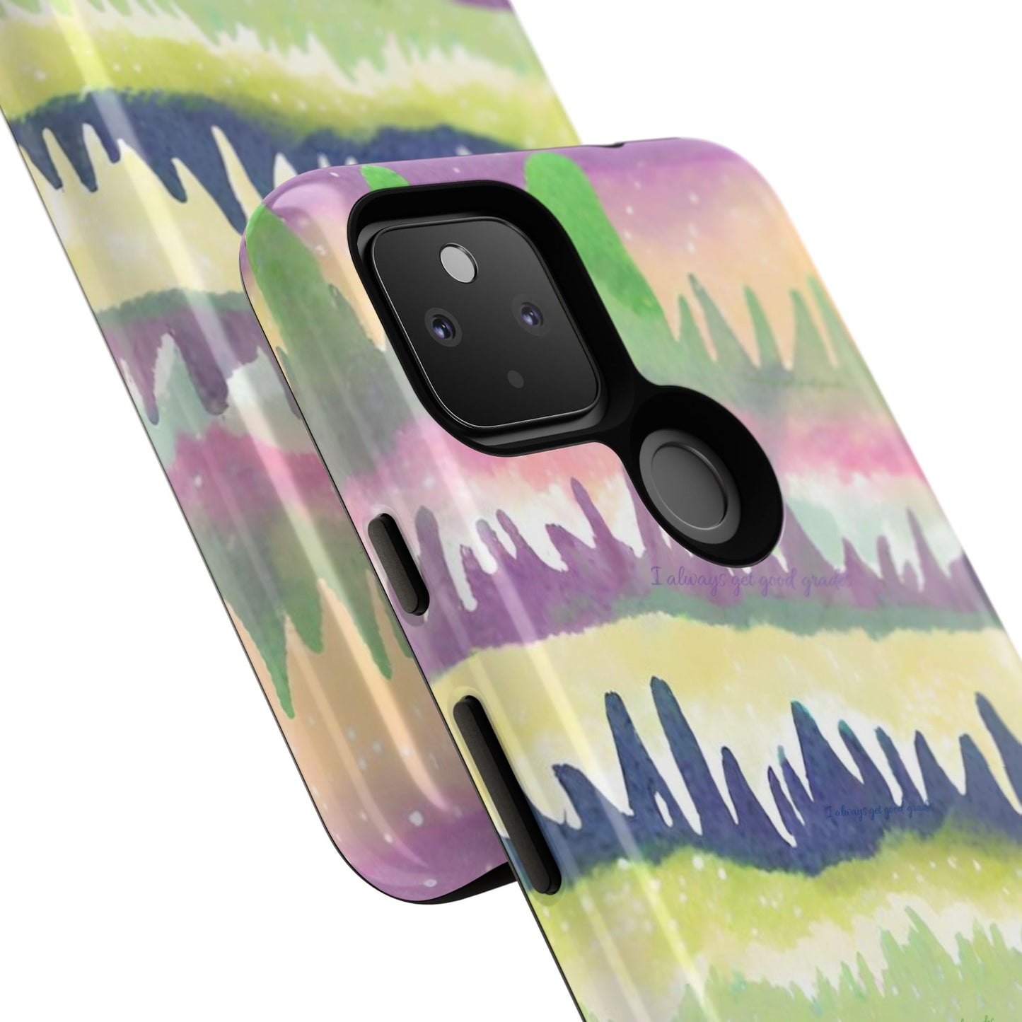 Limited Edition | Subliminals for good grades | Beautiful Abstract Landscape Phone Case – Nature Design Mobile Cover with Dual Protection