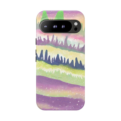 Limited Edition | Subliminals for good grades | Beautiful Abstract Landscape Phone Case – Nature Design Mobile Cover with Dual Protection