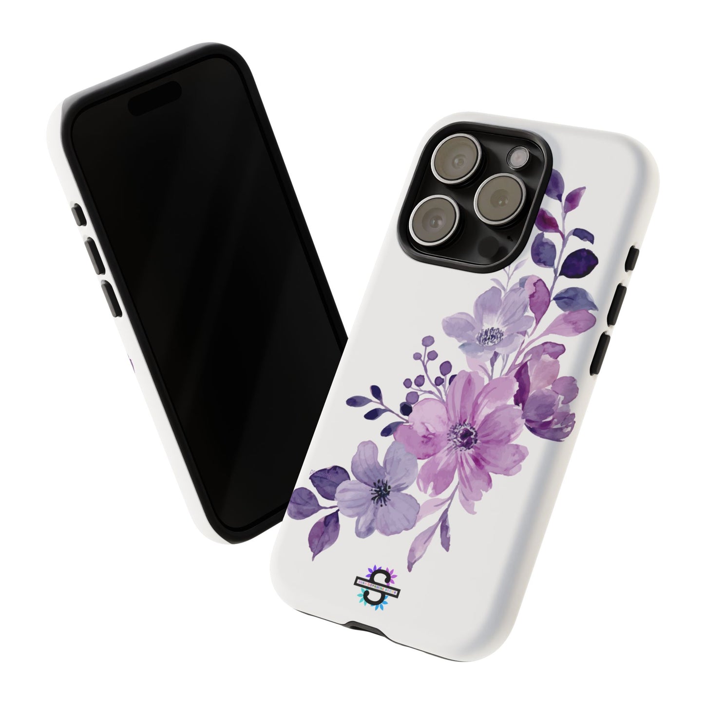 Limited Edition Floral Purple Phone Case | Prosperity Subliminals | Protective Hard Cover | Exclusive Collector's item