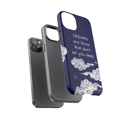 Limited Edition | Royal Blue Phone Case with Motivational Quote – Cloud Design Slim Protective Cover with Dual Layer Protection | Success Subliminals | Motivational Quote