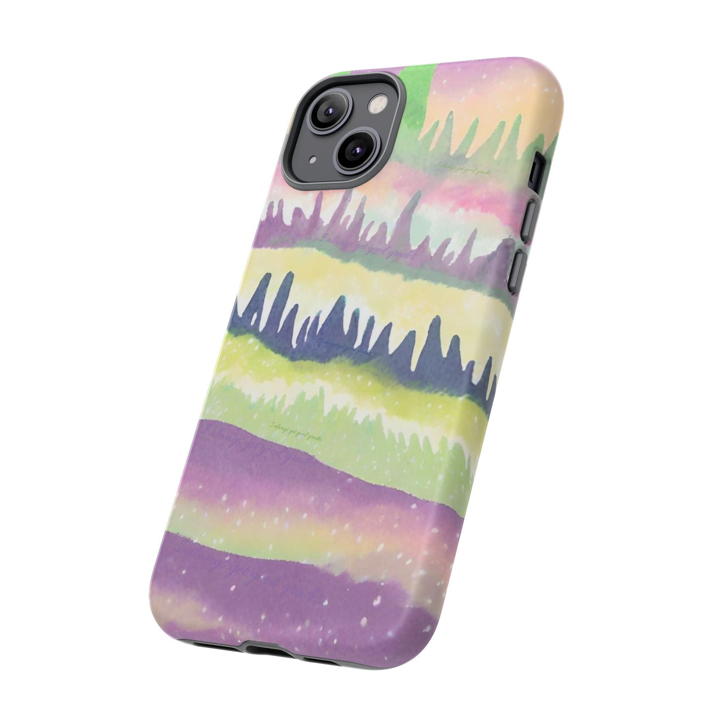 Limited Edition | Subliminals for good grades | Beautiful Abstract Landscape Phone Case – Nature Design Mobile Cover with Dual Protection