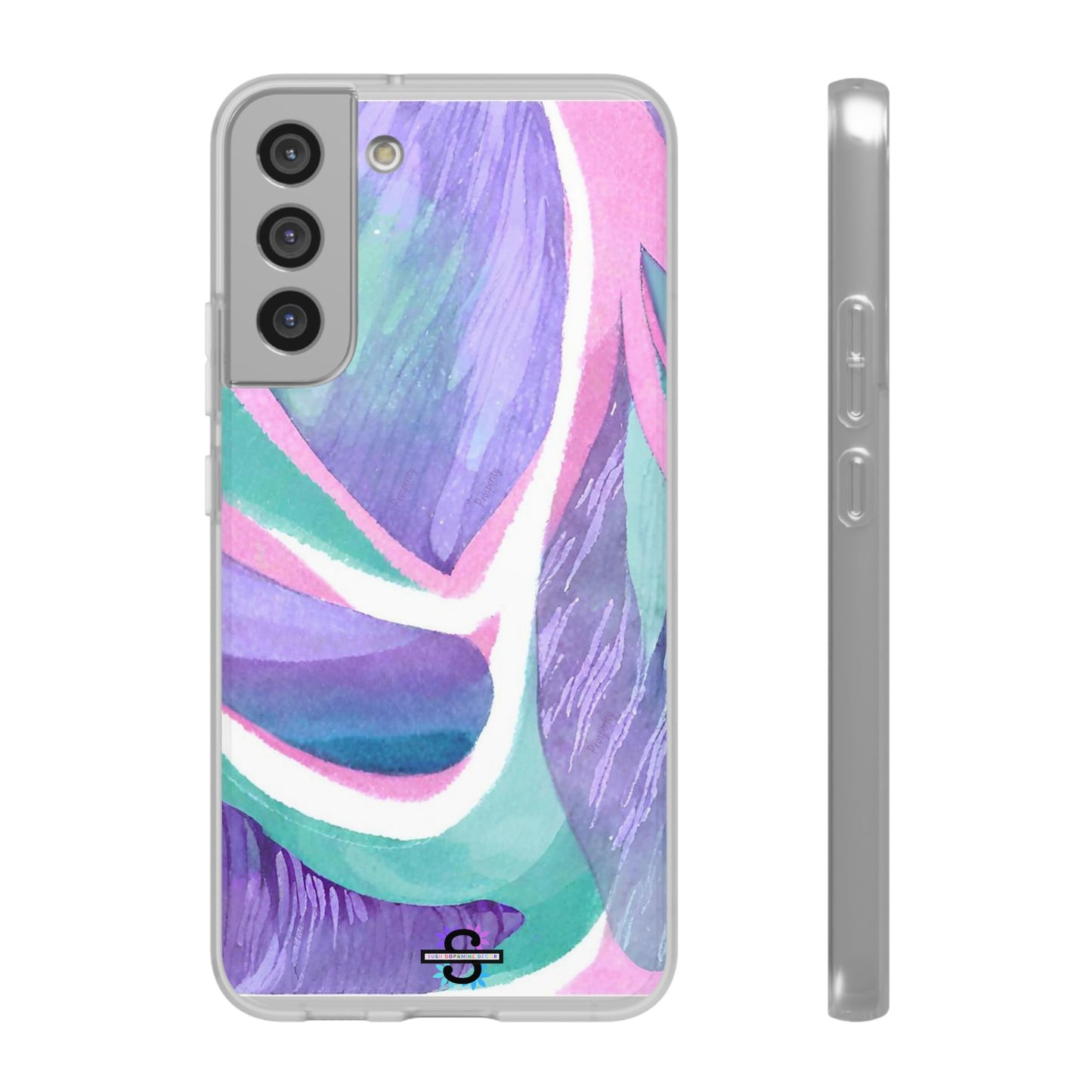 Subliminals for Prosperity | Purple Blue Green Pattern Phone cover | World's first Subliminals Brand | Sush Dopamine Decor