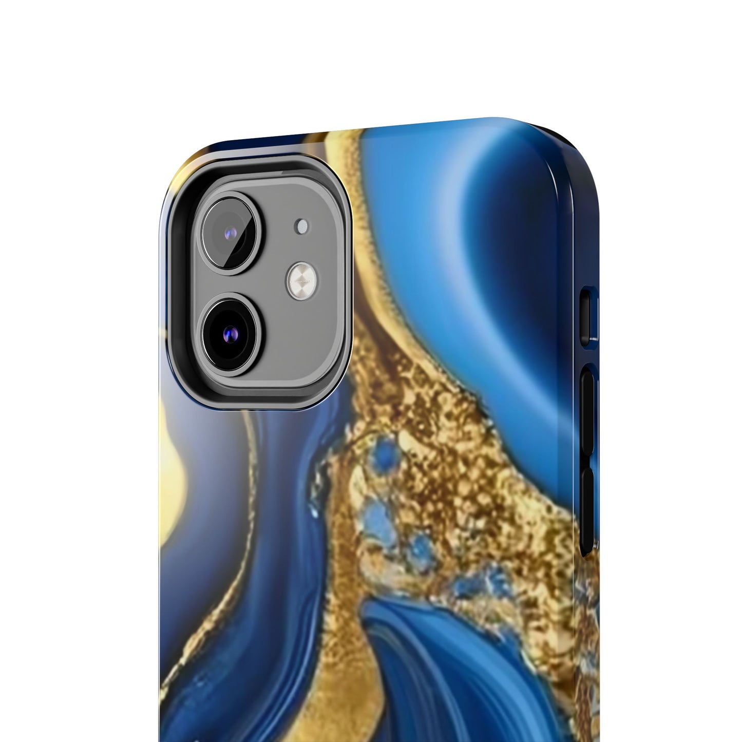 Royal Blue Gold Marble Phone Case | Mobile cover