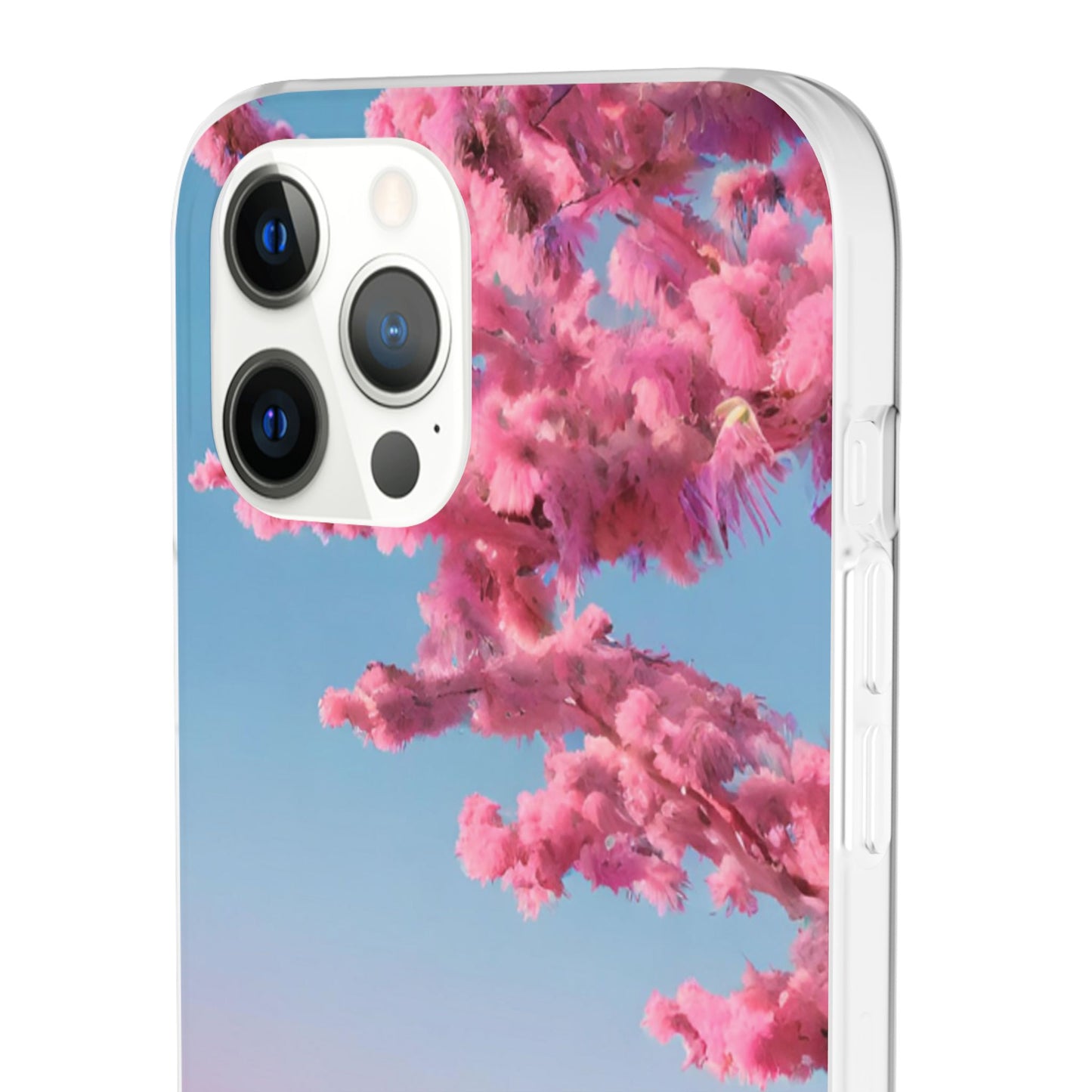 Flexi Pink landscape cherry blossom Phone case | Mobile cover