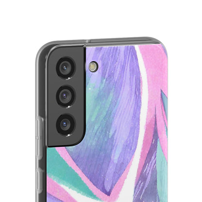 Subliminals for Prosperity | Purple Blue Green Pattern Phone cover | World's first Subliminals Brand | Sush Dopamine Decor